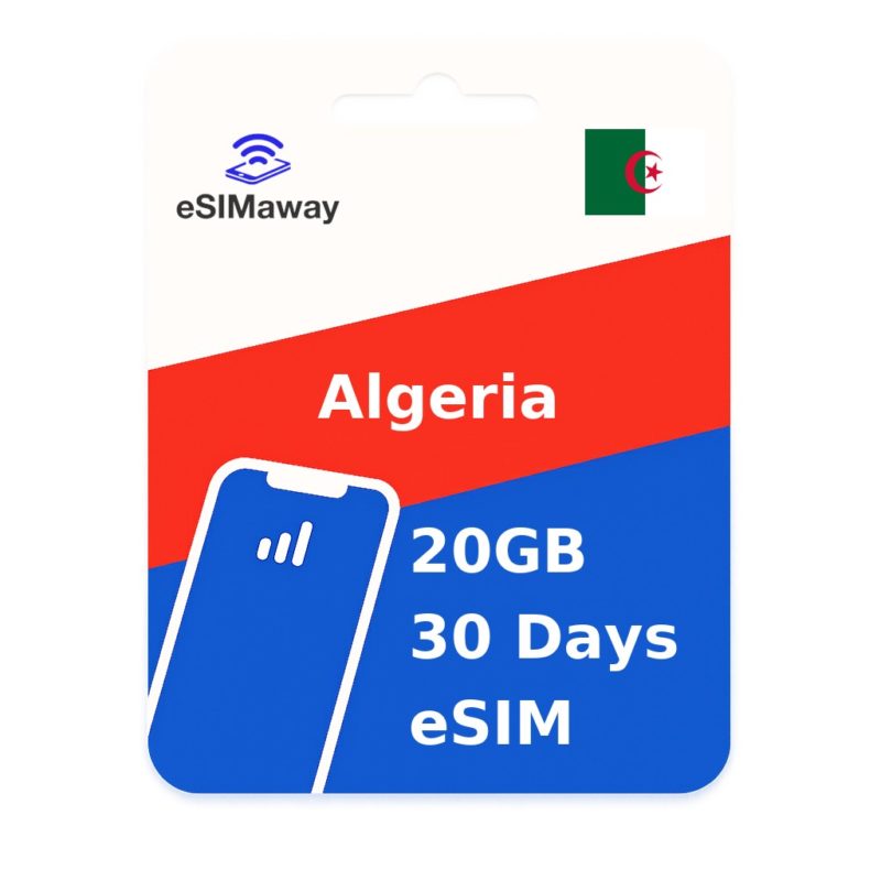 Algeria eSIM 20GB 30 Days