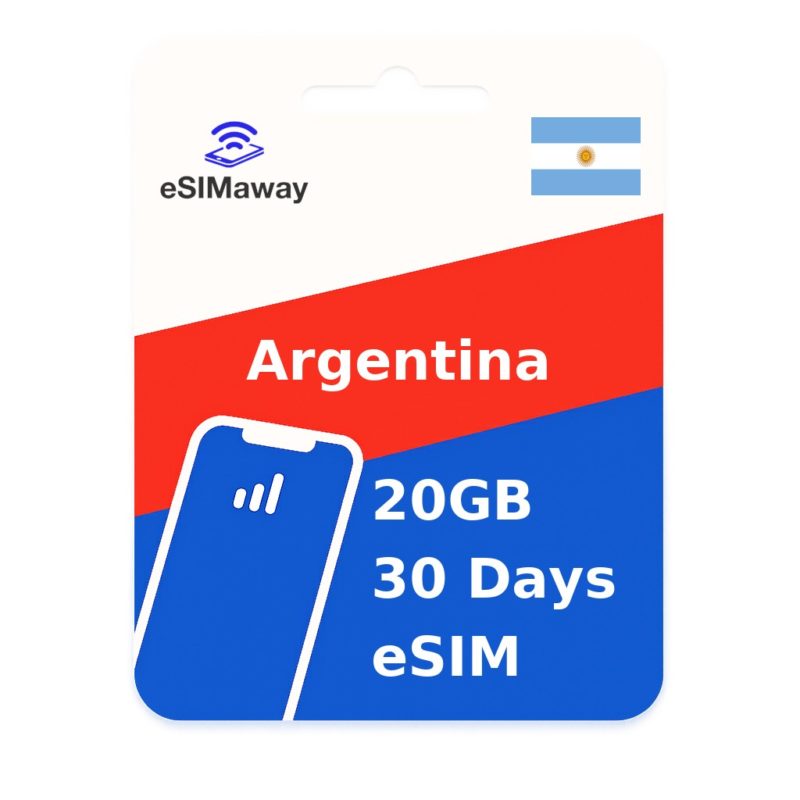 Argentina eSIM 20GB 30 Days