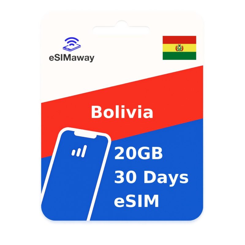 Bolivia eSIM 20GB 30 Days