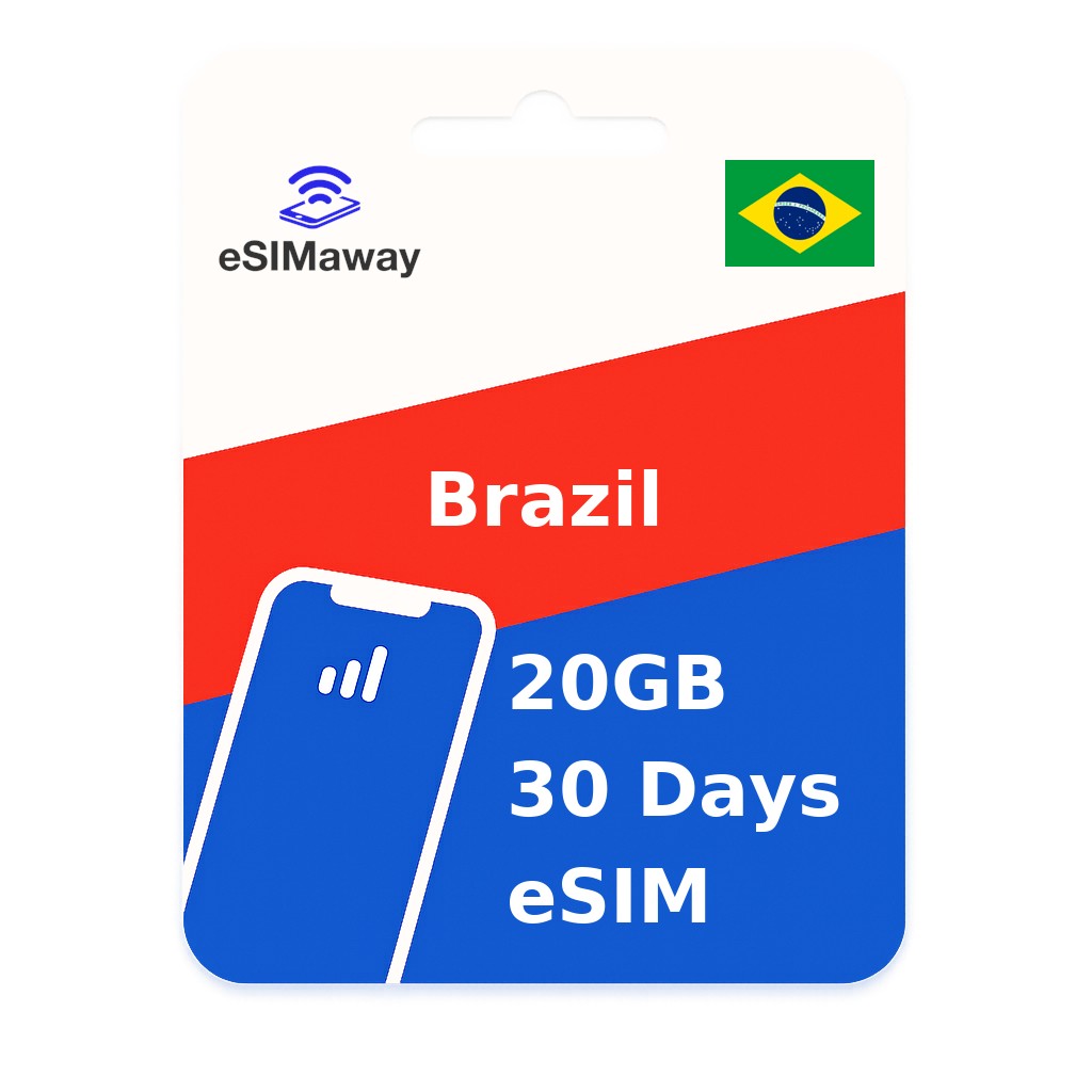 Brazil eSIM 20GB 30 Days