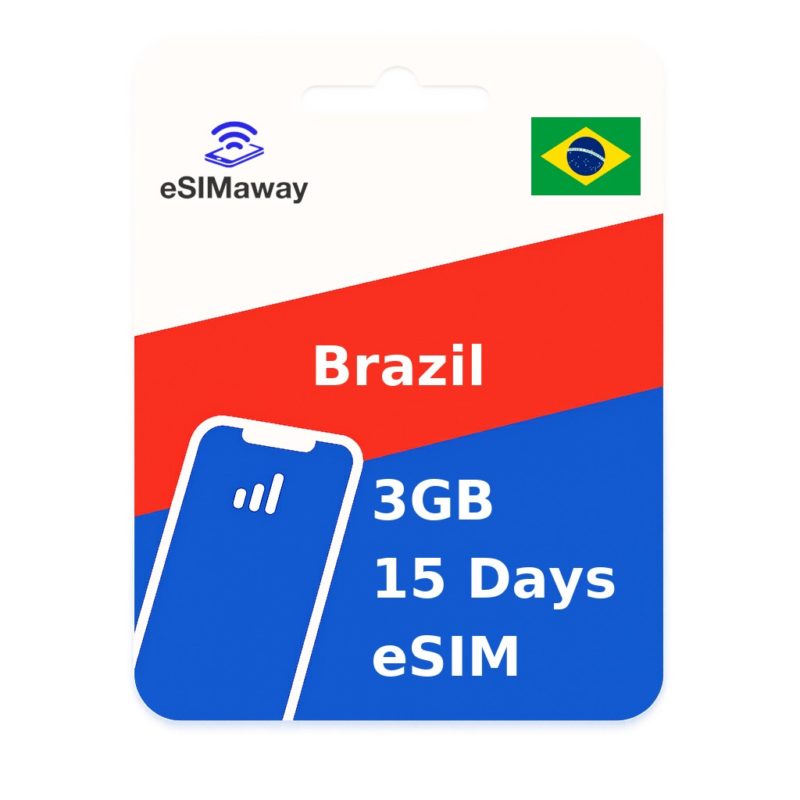 Brazil eSIM 3GB 15 Days