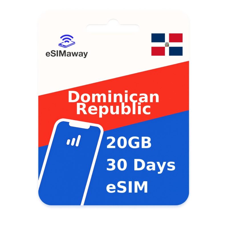 Dominican Republic eSIM 20GB 30 Days