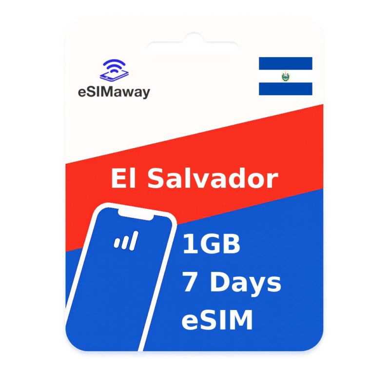 El Salvador eSIM 1GB 7 Days