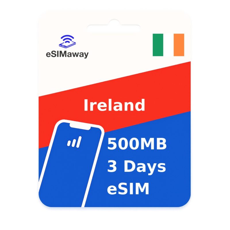 Ireland eSIM 500MB 3 Days