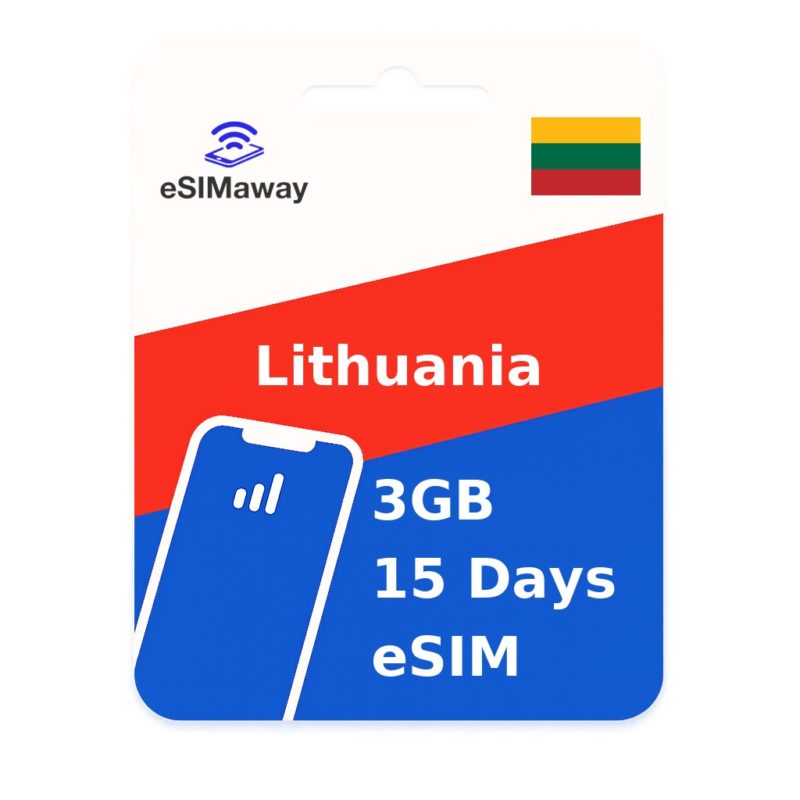 Lithuania eSIM 3GB 15 Days