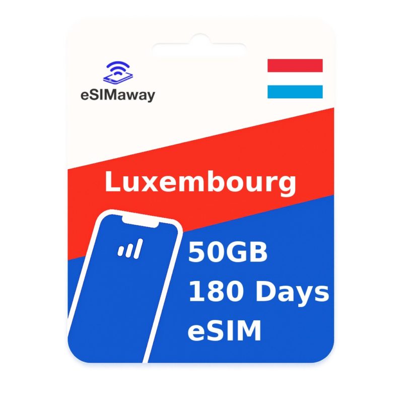 Luxembourg eSIM 50GB 180 Days