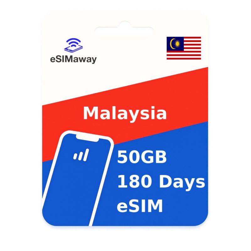Malaysia eSIM 50GB 180 Days