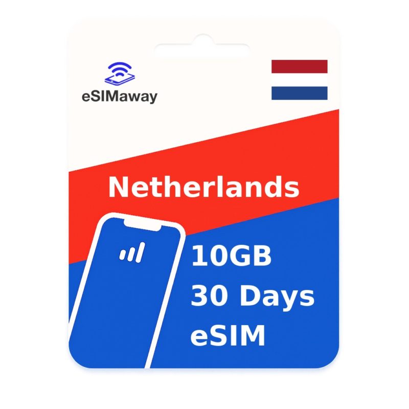 Netherlands eSIM 10GB 30 Days
