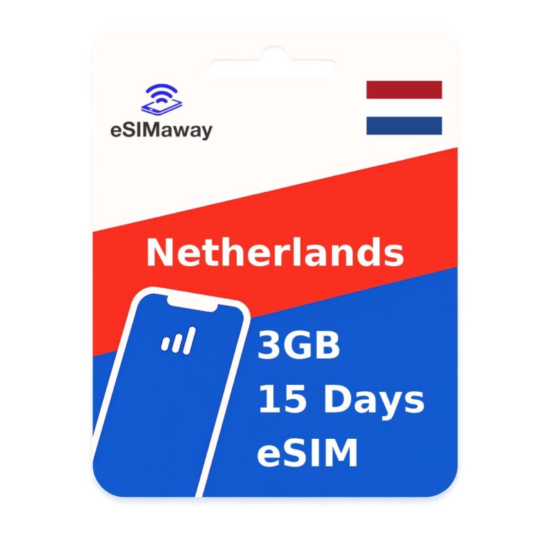 Netherlands eSIM 3GB 15 Days