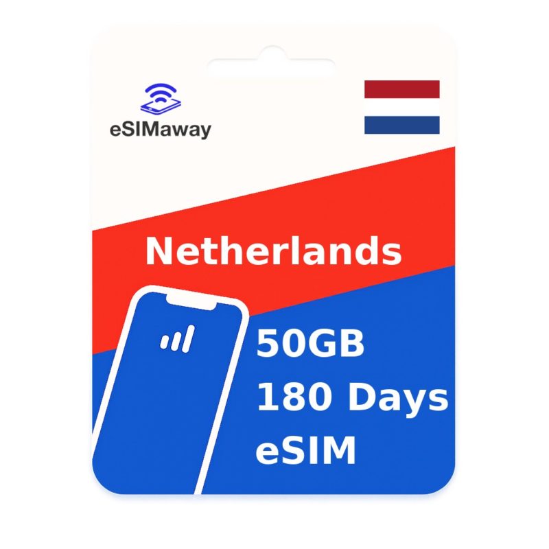 Netherlands eSIM 50GB 180 Days