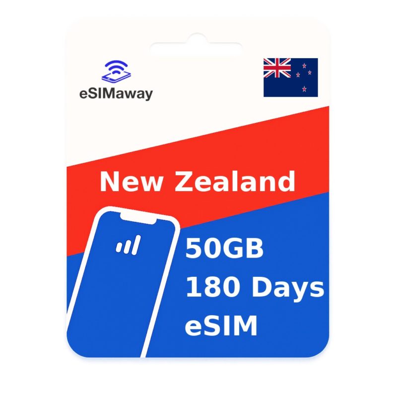 New Zealand eSIM 50GB 180 Days