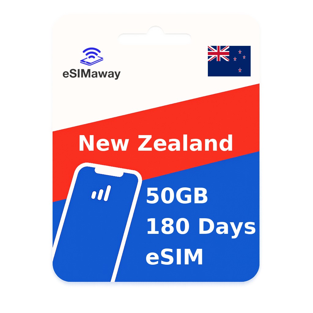 New Zealand eSIM 50GB 180 Days