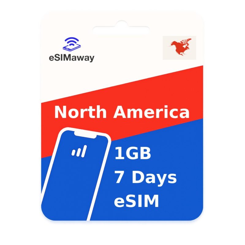 North America eSIM 1GB 7 Days