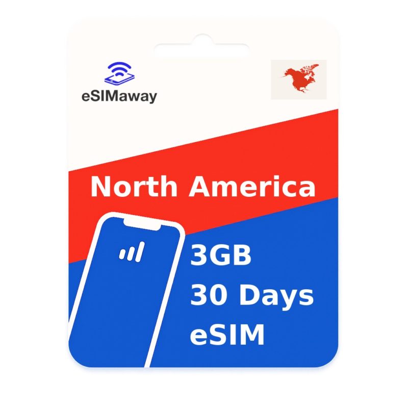 North America eSIM 3GB 30 Days