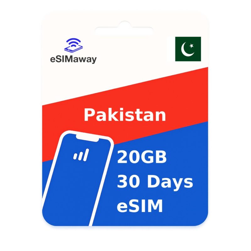 Pakistan eSIM 20GB 30 Days
