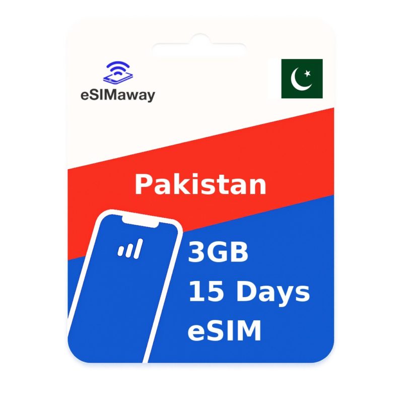Pakistan eSIM 3GB 15 Days