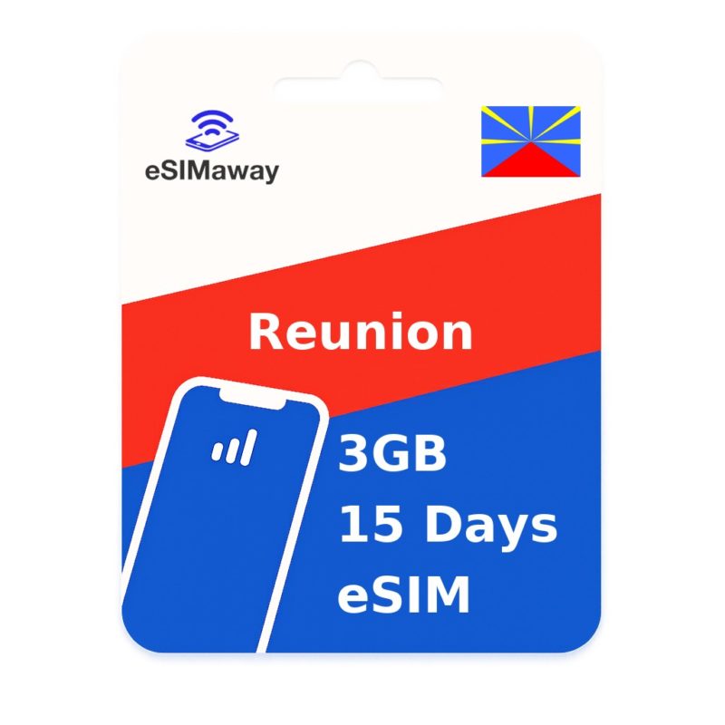 Reunion eSIM 3GB 15 Days