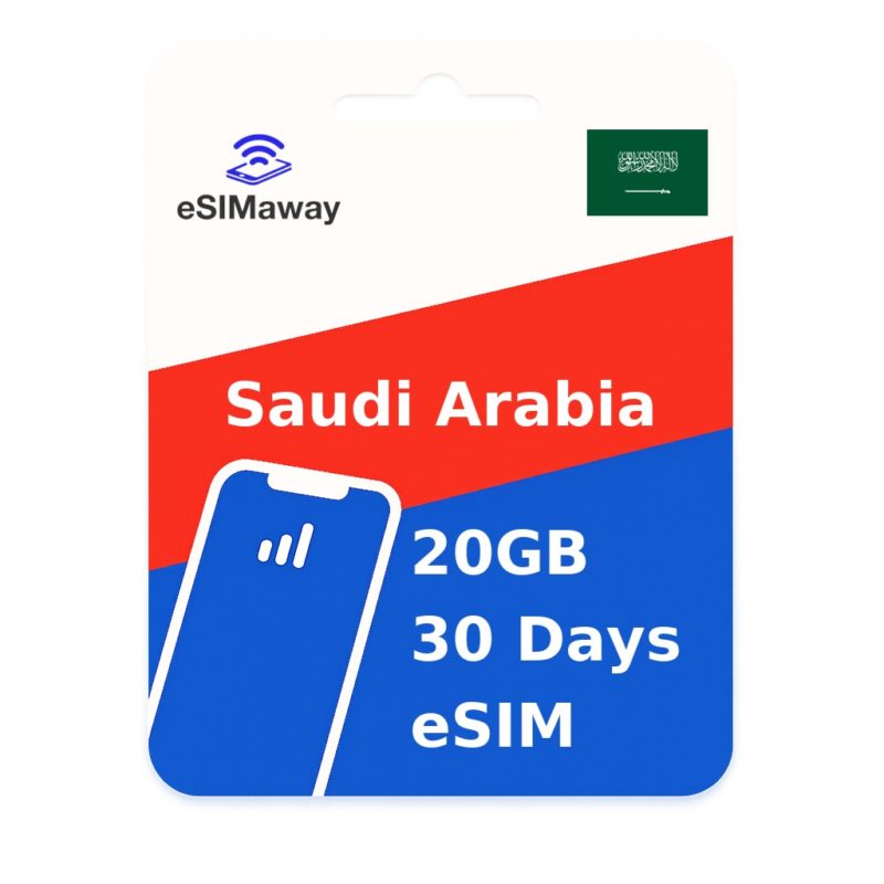 Saudi Arabia eSIM 20GB 30 Days