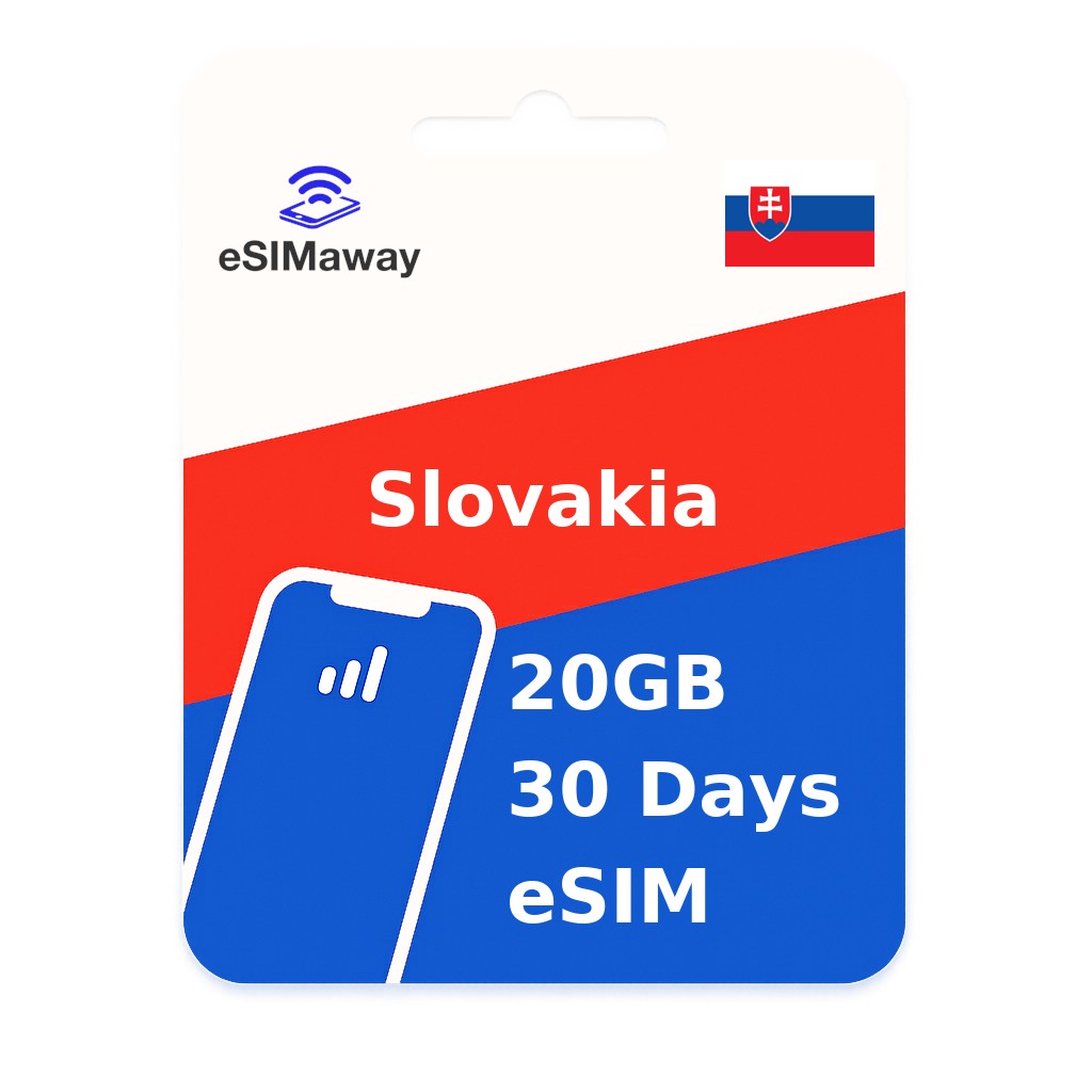 Slovakia eSIM 20GB 30 Days