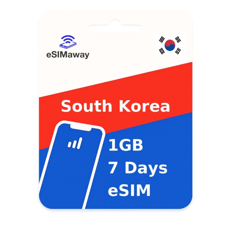 South Korea eSIM 1GB 7 Days