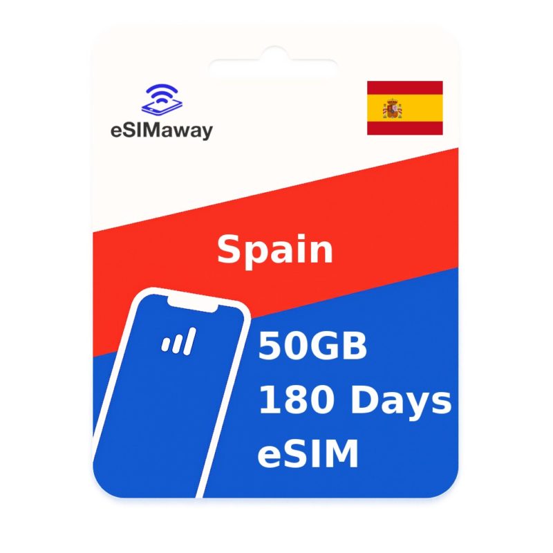 Spain eSIM 50GB 180 Days