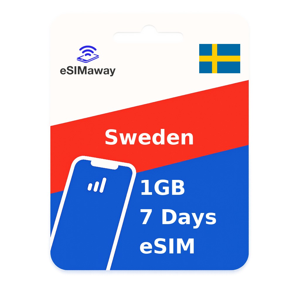Sweden eSIM 1GB 7 Days