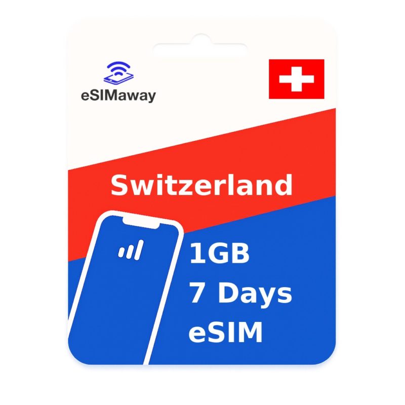 Switzerland eSIM 1GB 7 Days