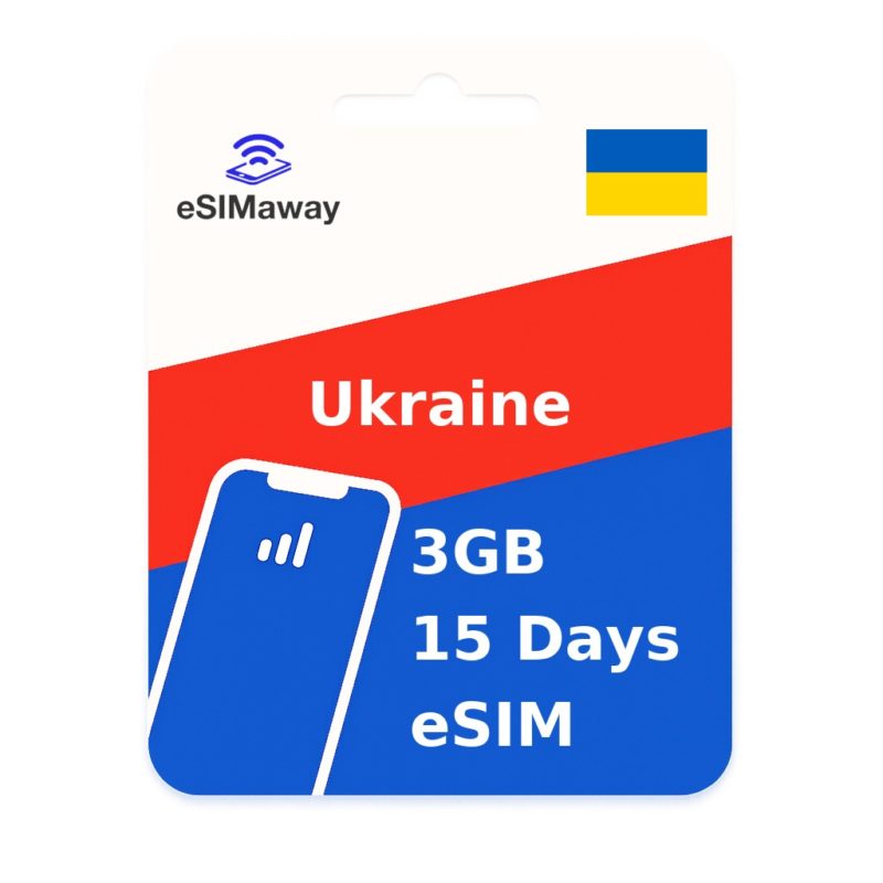 Ukraine eSIM 3GB 15 Days