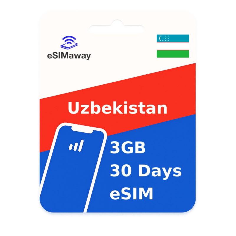 Uzbekistan eSIM 3GB 30 Days